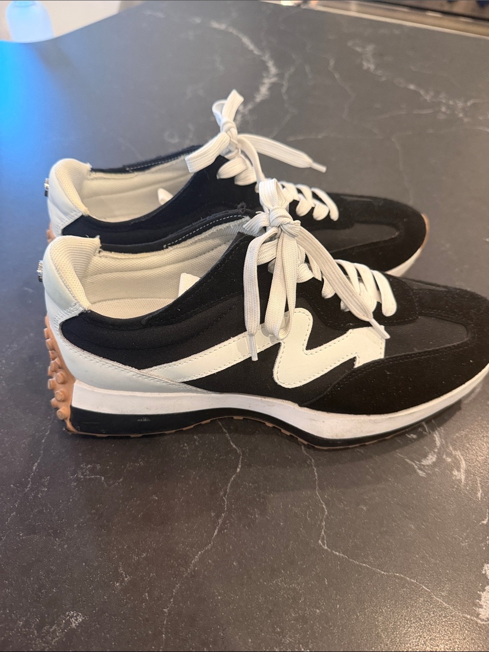 Steve Madden Black and White Retro Sneakers